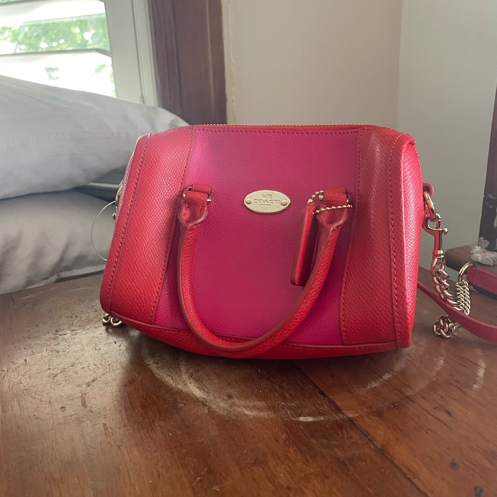 Coach Bicolor Crossgrain Baby Bennett Satchel